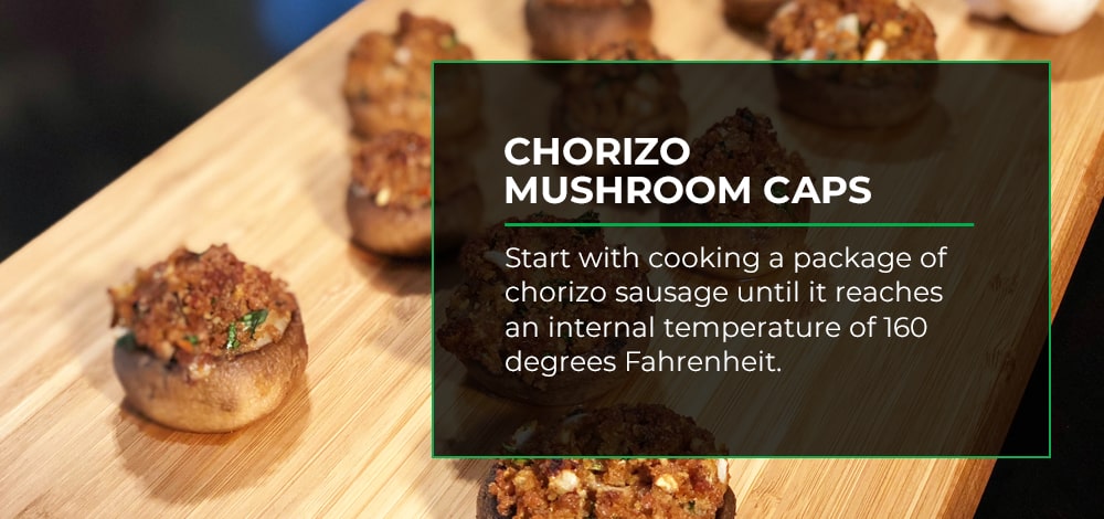 chorizo mushroom caps