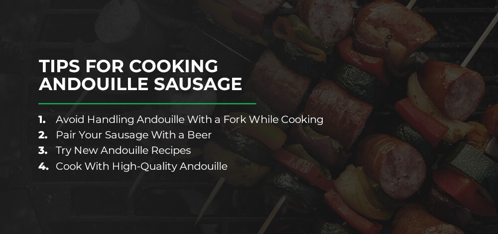 tips for cooking andouille