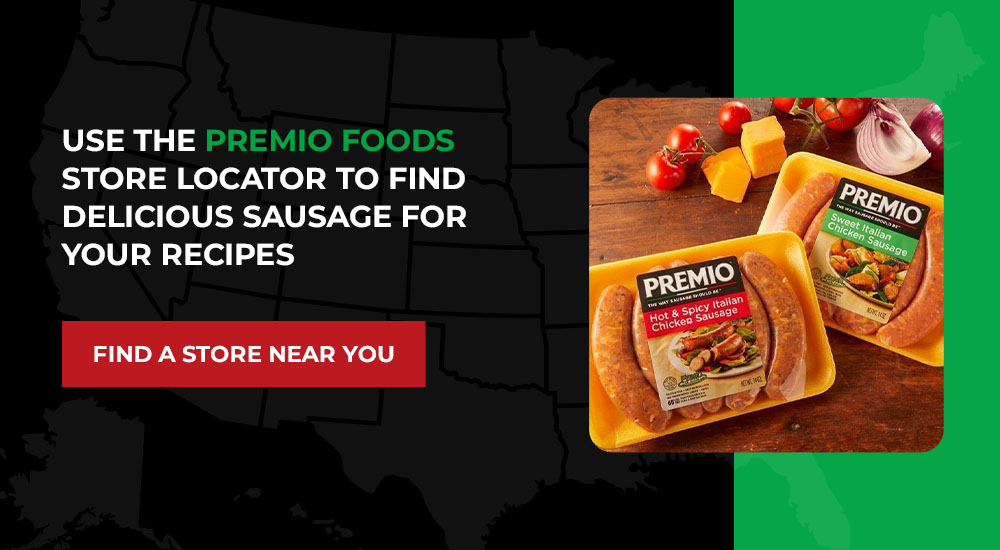 Use Premio's store locator to find Premio sausage near you