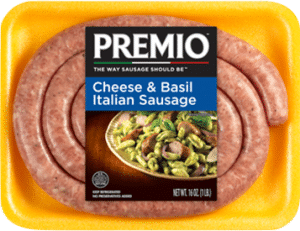 Premio Cheese & Basil Italian Sausage