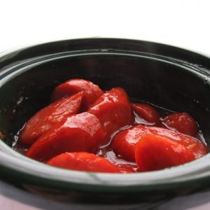 Delicious candied Premio kielbasa