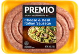Premio Cheese and Basil Italian Sausage