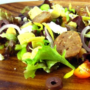 Grilled Grecian Sausage Salad