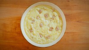 Enjoy a bowl of sausage grits for breakfast