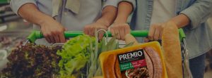 Shopping Cart with Premio Sweet & Hot Italian Sausage