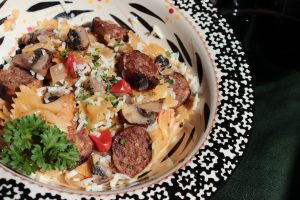 One-Pot Sausage & Mushroom Pasta