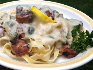 Chicken Sausage Piccata Pasta