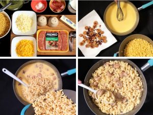 Bacon and Premio Sausage Mac n Cheese Recipe Steps