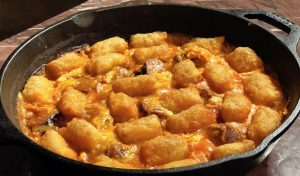 Premio Buffalo Chicken Tater Tot Casserole