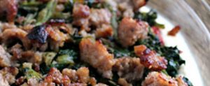 healthy sausage dinner
