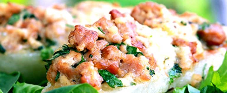 Mango and Premio Chicken Sausage Glazed Salmon