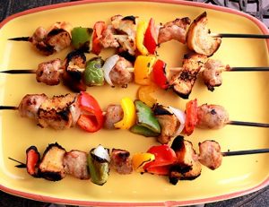 sausage on a stick skewers
