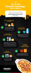 how to make premio sausage mac n cheese