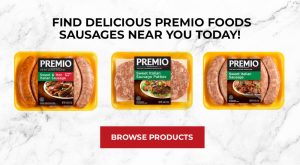 Find delicious premio foods sausages near you today